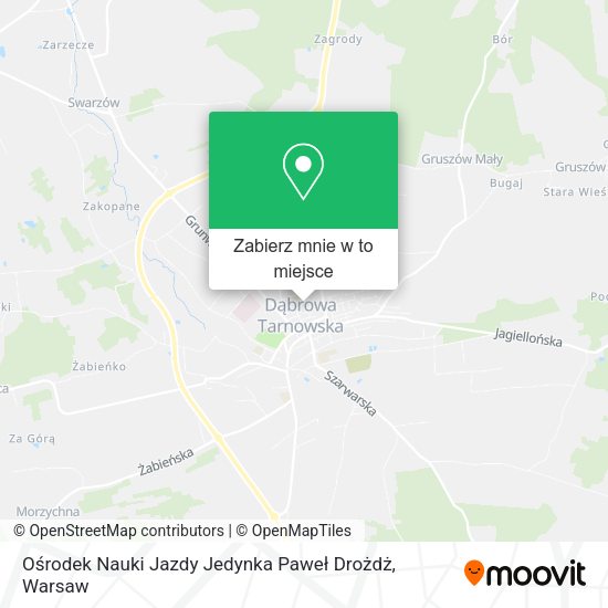 Mapa Ośrodek Nauki Jazdy Jedynka Paweł Drożdż