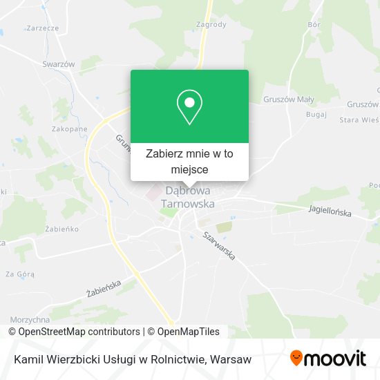 Mapa Kamil Wierzbicki Usługi w Rolnictwie