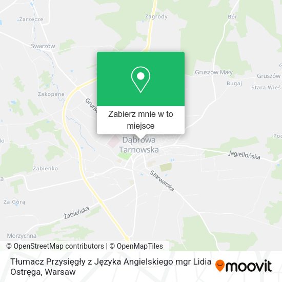 Mapa Tłumacz Przysięgły z Języka Angielskiego mgr Lidia Ostręga