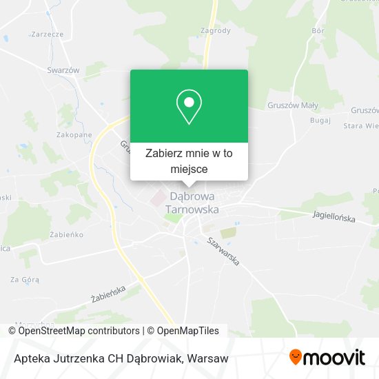 Mapa Apteka Jutrzenka CH Dąbrowiak