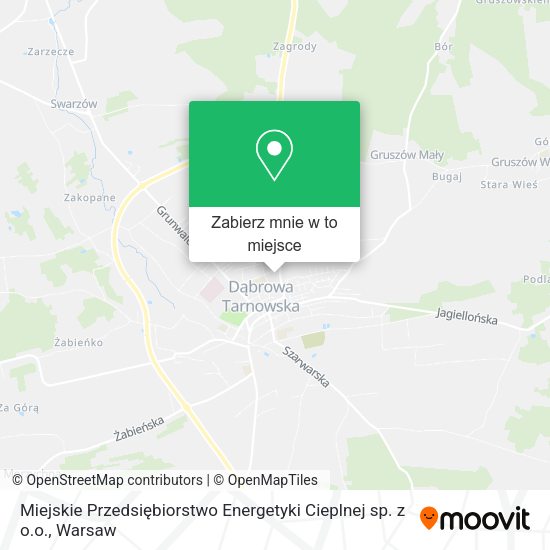 Mapa Miejskie Przedsiębiorstwo Energetyki Cieplnej sp. z o.o.