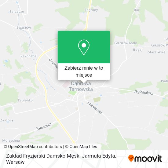 Mapa Zakład Fryzjerski Damsko Męski Jarmuła Edyta