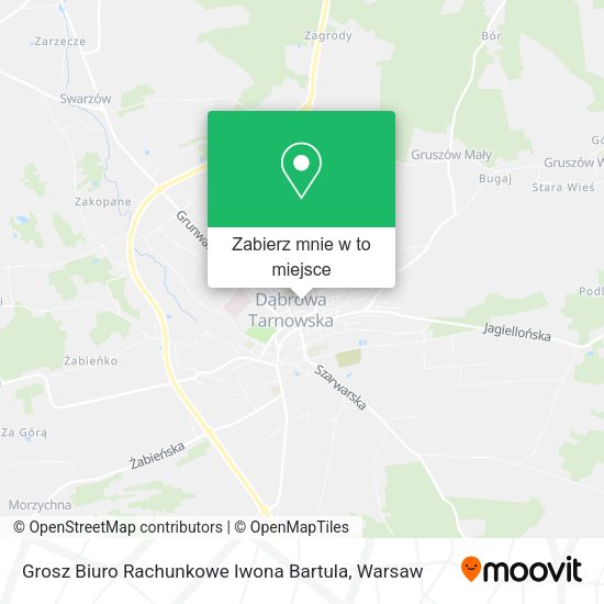 Mapa Grosz Biuro Rachunkowe Iwona Bartula