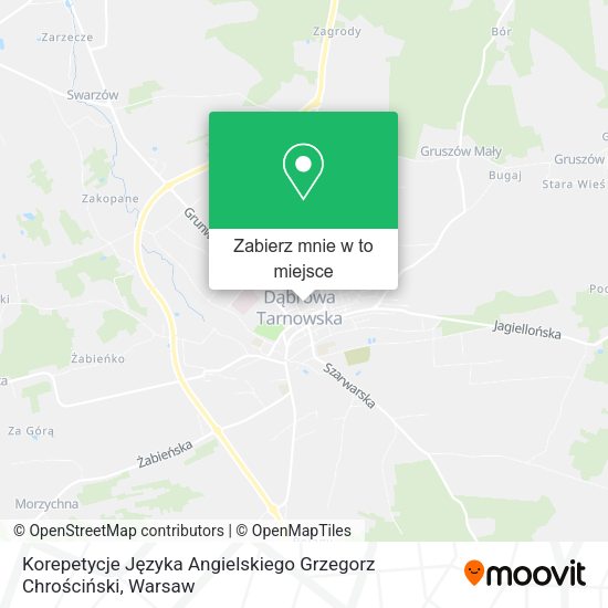 Mapa Korepetycje Języka Angielskiego Grzegorz Chrościński