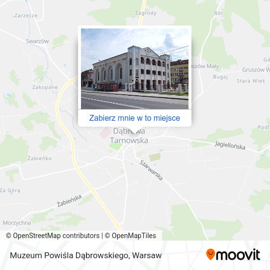 Mapa Muzeum Powiśla Dąbrowskiego