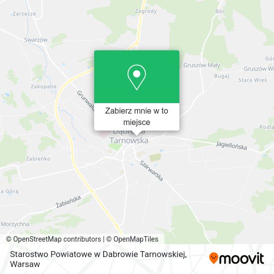 Mapa Starostwo Powiatowe w Dabrowie Tarnowskiej