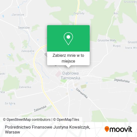 Mapa Pośrednictwo Finansowe Justyna Kowalczyk