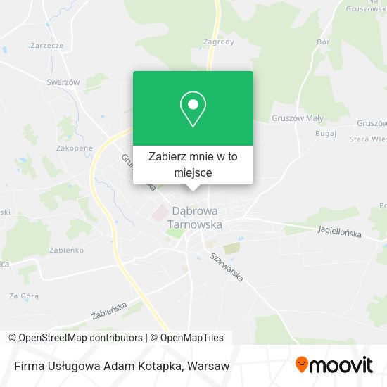 Mapa Firma Usługowa Adam Kotapka