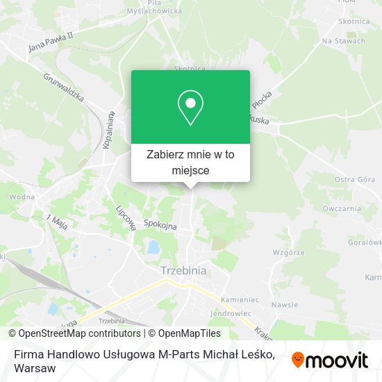 Mapa Firma Handlowo Usługowa M-Parts Michał Leśko