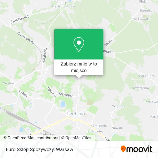 Mapa Euro Sklep Spozywczy