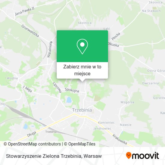 Mapa Stowarzyszenie Zielona Trzebinia