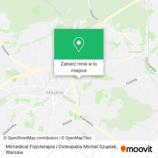 Mapa Mimedical Fizjoterapia i Osteopatia Michal Szuplak