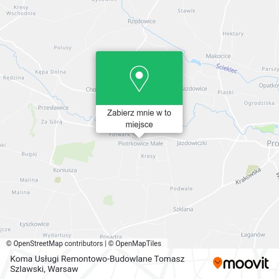 Mapa Koma Usługi Remontowo-Budowlane Tomasz Szlawski