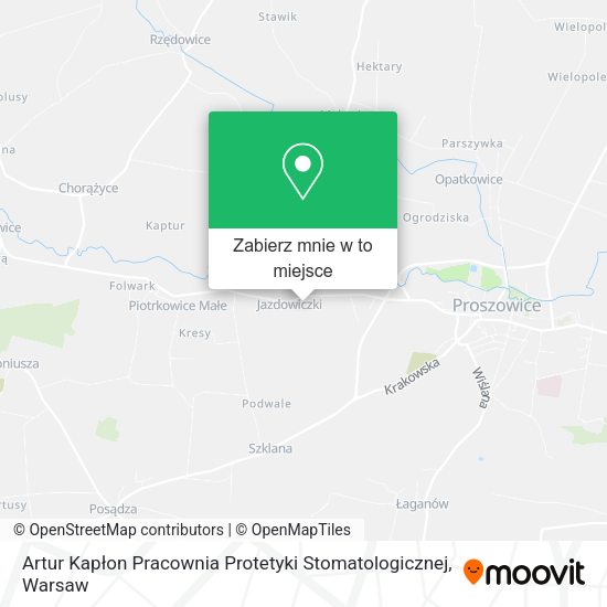 Mapa Artur Kapłon Pracownia Protetyki Stomatologicznej