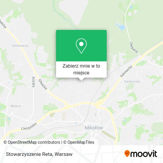 Mapa Stowarzyszenie Reta