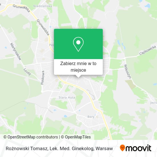 Mapa Rożnowski Tomasz, Lek. Med. Ginekolog