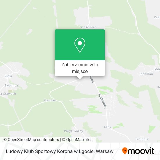 Mapa Ludowy Klub Sportowy Korona w Lgocie