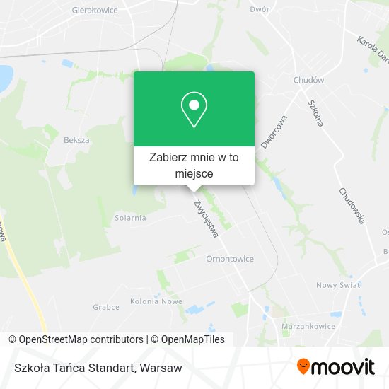 Mapa Szkoła Tańca Standart