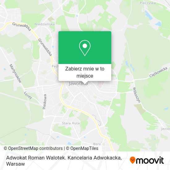 Mapa Adwokat Roman Walotek. Kancelaria Adwokacka