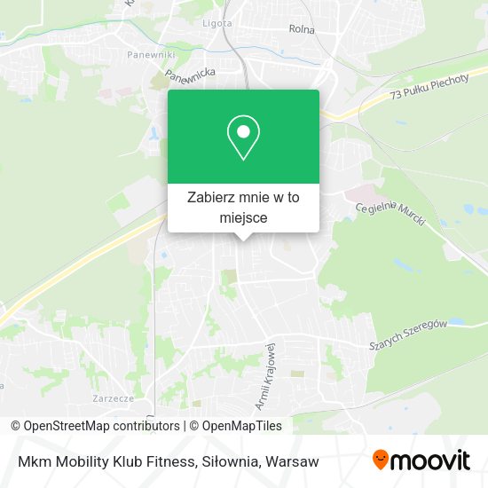 Mapa Mkm Mobility Klub Fitness, Siłownia