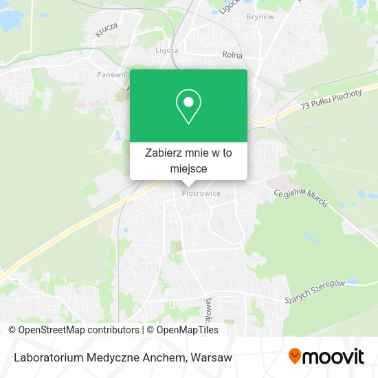 Mapa Laboratorium Medyczne Anchem