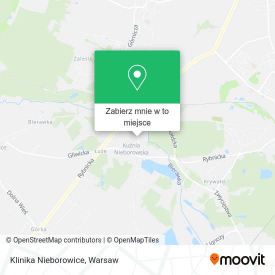 Mapa Klinika Nieborowice