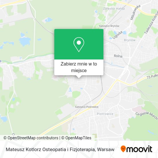 Mapa Mateusz Kotlorz Osteopatia i Fizjoterapia