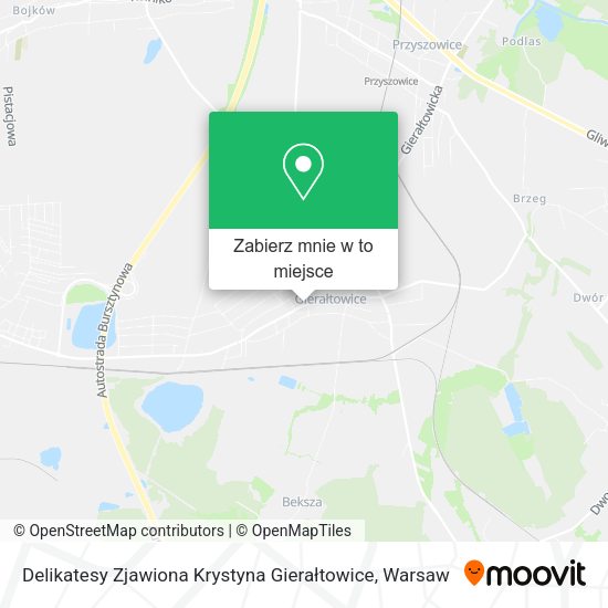 Mapa Delikatesy Zjawiona Krystyna Gierałtowice