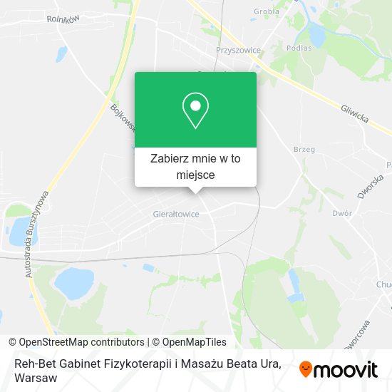 Mapa Reh-Bet Gabinet Fizykoterapii i Masażu Beata Ura