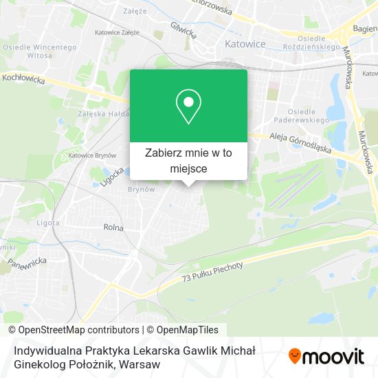 Mapa Indywidualna Praktyka Lekarska Gawlik Michał Ginekolog Położnik