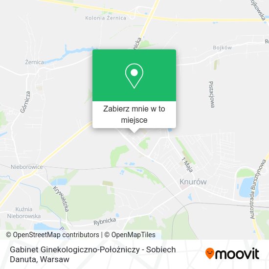 Mapa Gabinet Ginekologiczno-Położniczy - Sobiech Danuta