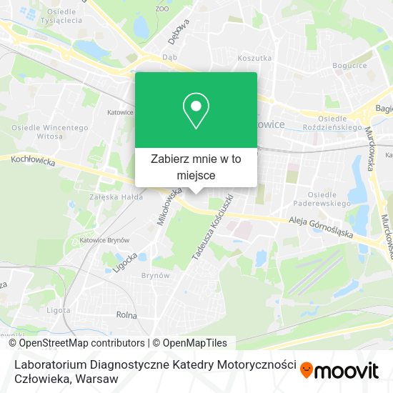 Mapa Laboratorium Diagnostyczne Katedry Motoryczności Człowieka