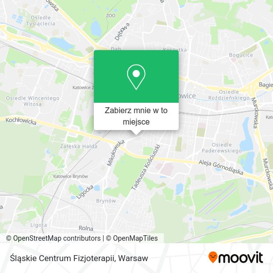 Mapa Śląskie Centrum Fizjoterapii