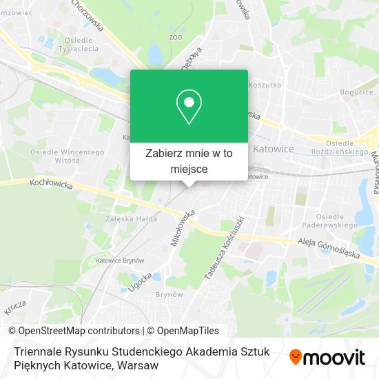 Mapa Triennale Rysunku Studenckiego Akademia Sztuk Pięknych Katowice