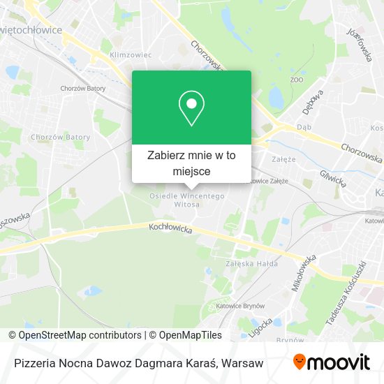 Mapa Pizzeria Nocna Dawoz Dagmara Karaś