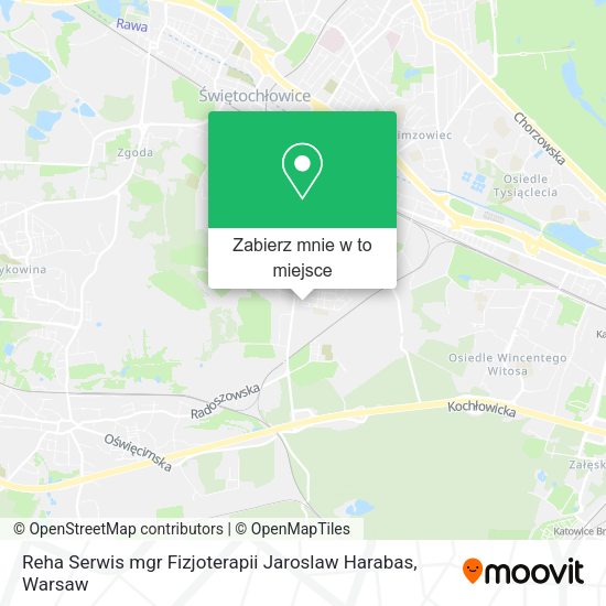 Mapa Reha Serwis mgr Fizjoterapii Jaroslaw Harabas