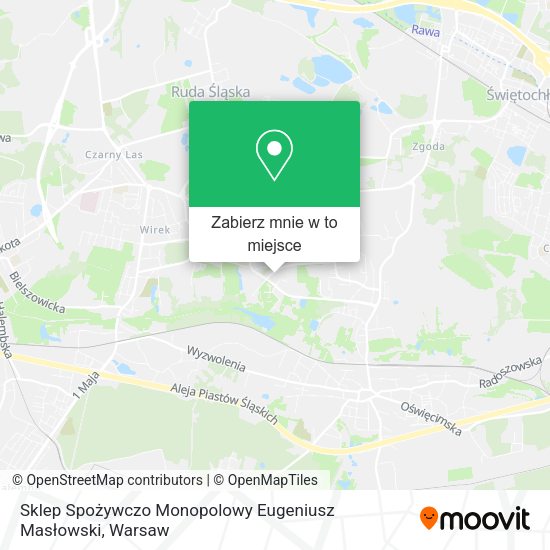 Mapa Sklep Spożywczo Monopolowy Eugeniusz Masłowski