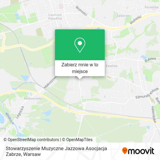 Mapa Stowarzyszenie Muzyczne Jazzowa Asocjacja Zabrze