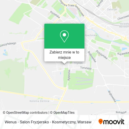 Mapa Wenus - Salon Fryzjersko - Kosmetyczny