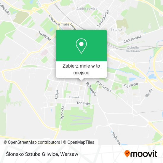 Mapa Ślonsko Sztuba Gliwice