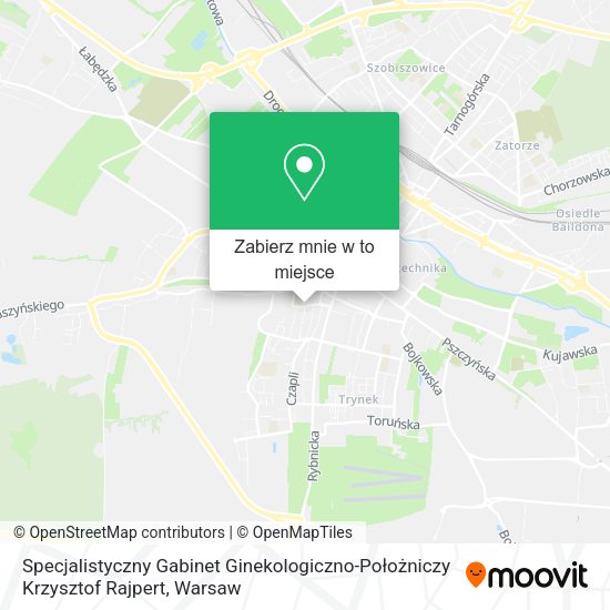 Mapa Specjalistyczny Gabinet Ginekologiczno-Położniczy Krzysztof Rajpert