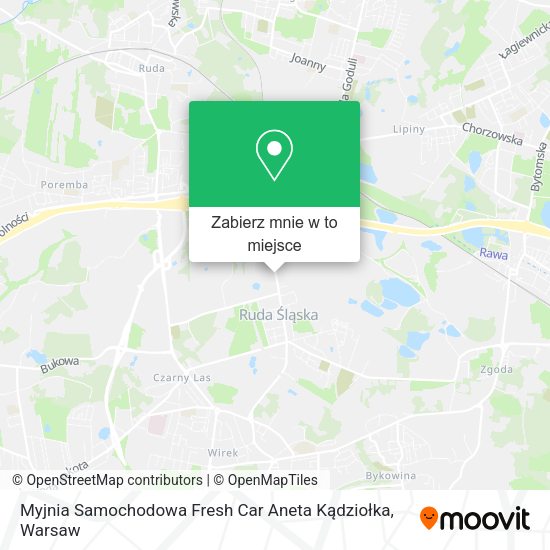 Mapa Myjnia Samochodowa Fresh Car Aneta Kądziołka