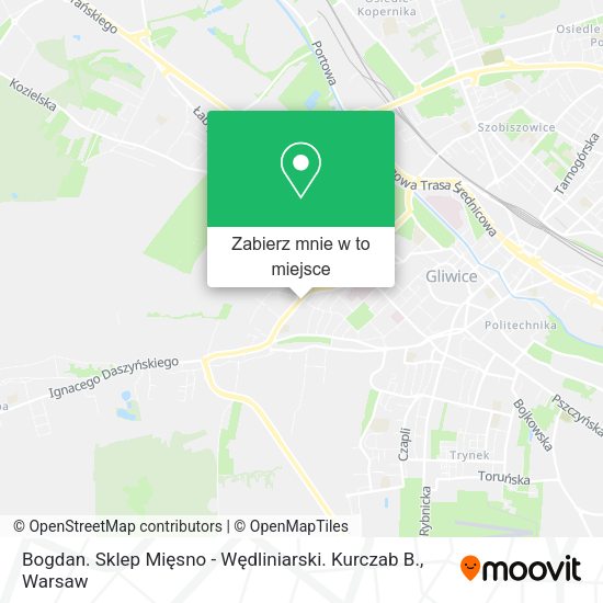 Mapa Bogdan. Sklep Mięsno - Wędliniarski. Kurczab B.