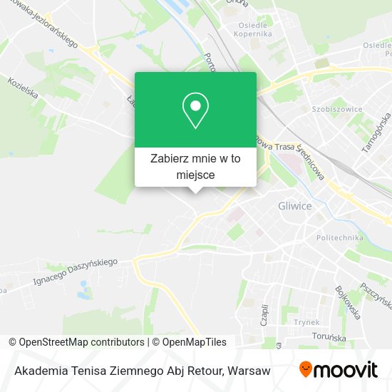 Mapa Akademia Tenisa Ziemnego Abj Retour