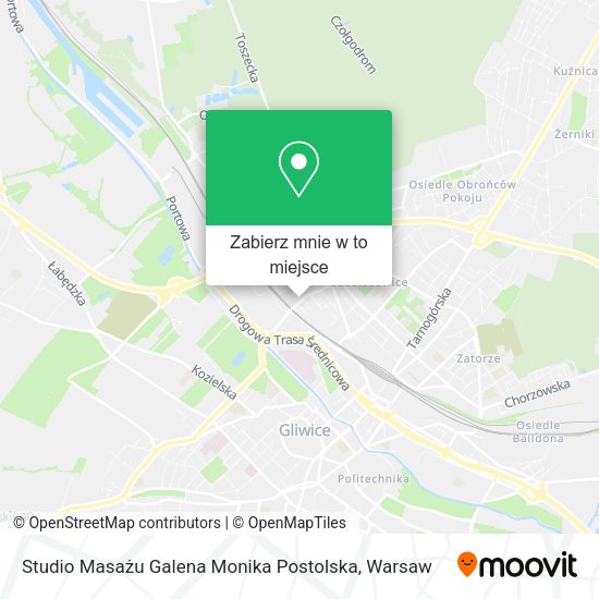 Mapa Studio Masażu Galena Monika Postolska