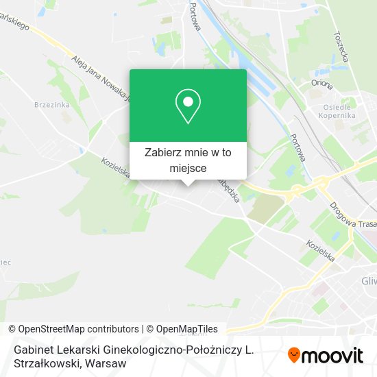 Mapa Gabinet Lekarski Ginekologiczno-Położniczy L. Strzałkowski