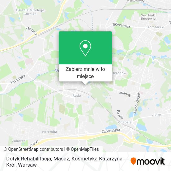 Mapa Dotyk Rehabilitacja, Masaż, Kosmetyka Katarzyna Król