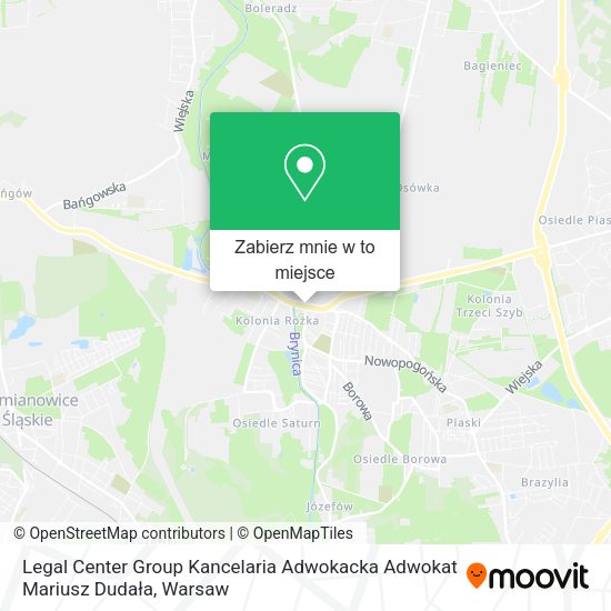 Mapa Legal Center Group Kancelaria Adwokacka Adwokat Mariusz Dudała