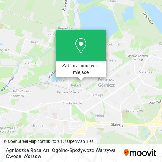 Mapa Agnieszka Rosa Art. Ogólno-Spożywcze Warzywa Owoce