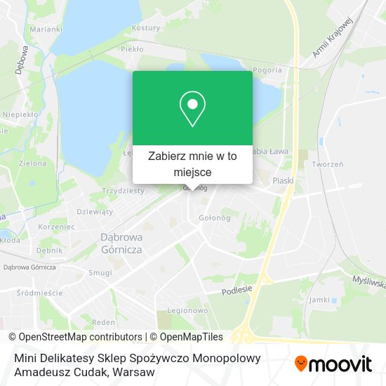 Mapa Mini Delikatesy Sklep Spożywczo Monopolowy Amadeusz Cudak